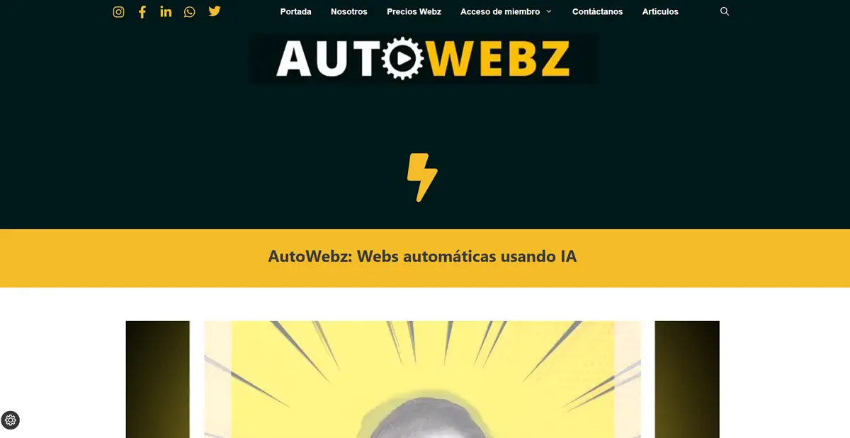 AutoWebz Webs automáticas con IA